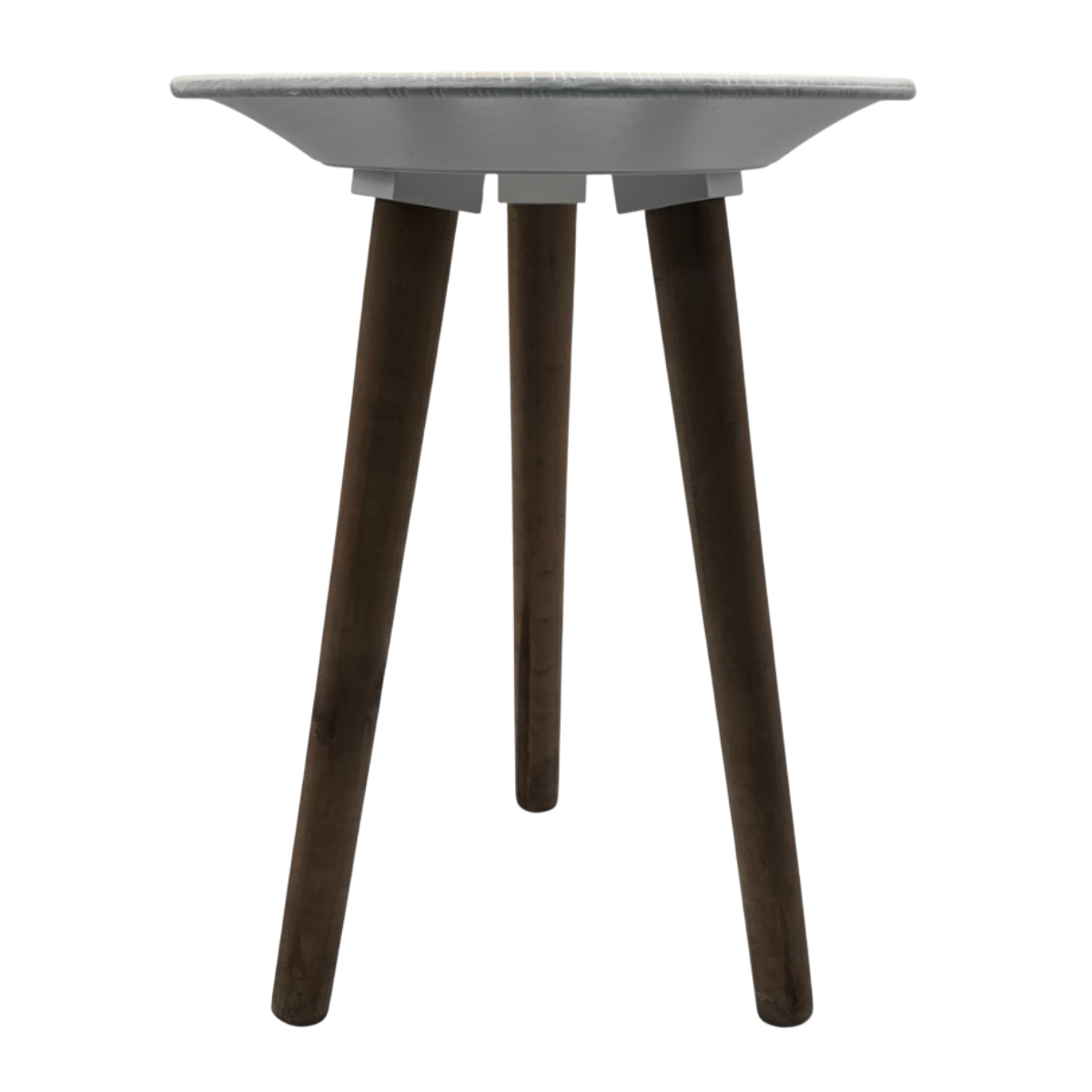 Mesa De Centro Redonda Blanca Mesa Lateral Auxiliar Living