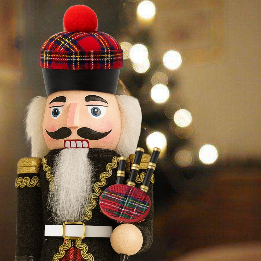 Muñeco Cascanueces Madera 30 Cm Adorno Navideño Decorativo