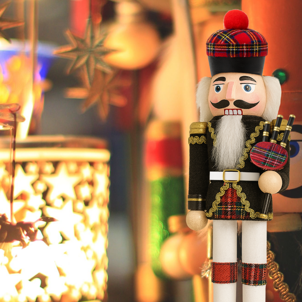 Muñeco Cascanueces Madera 30 Cm Adorno Navideño Decorativo