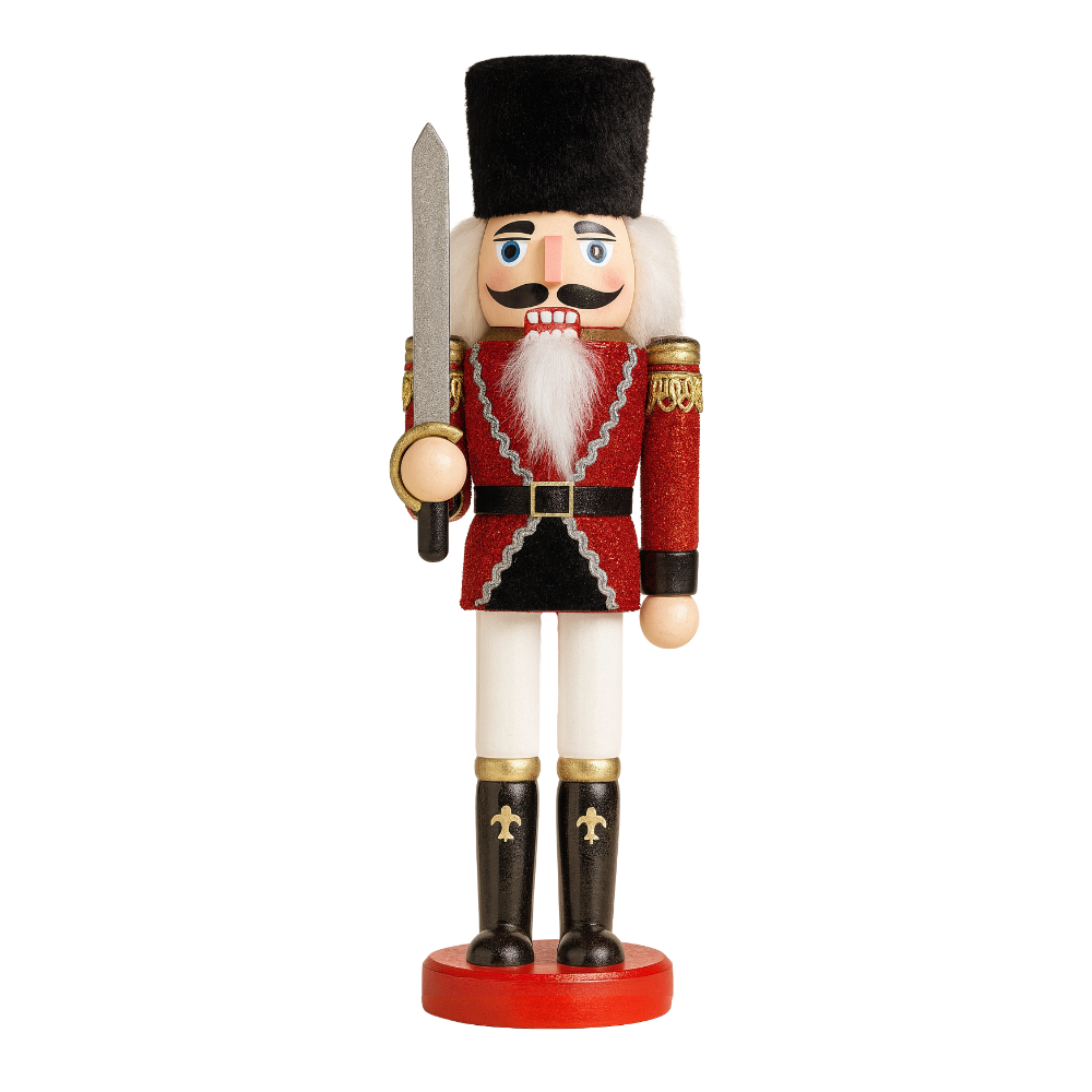 Muñeco Cascanueces Madera 30 Cm Adorno Navideño Decorativo