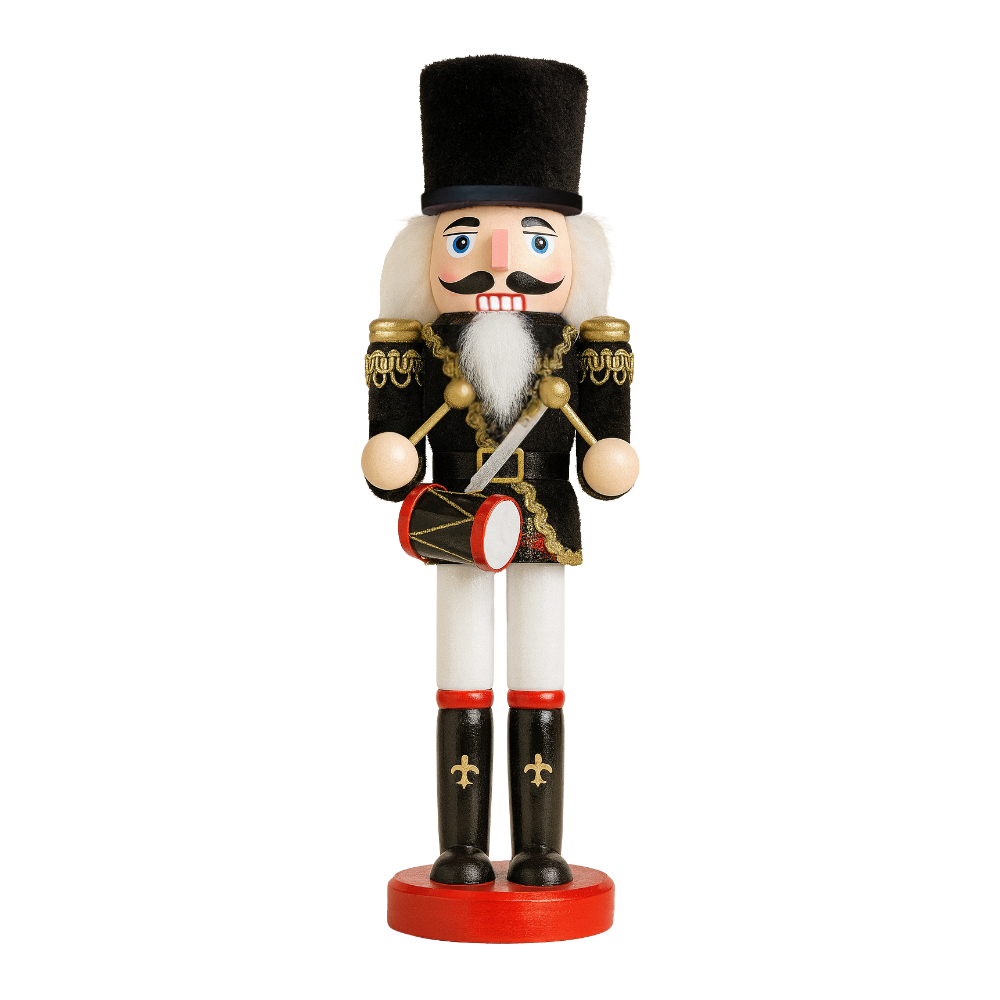 Muñeco Cascanueces Madera 30 Cm Adorno Navideño Decorativo
