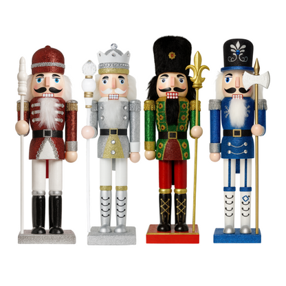 Muñeco Cascanueces Madera 38 Cm Adorno Navideño Decorativo