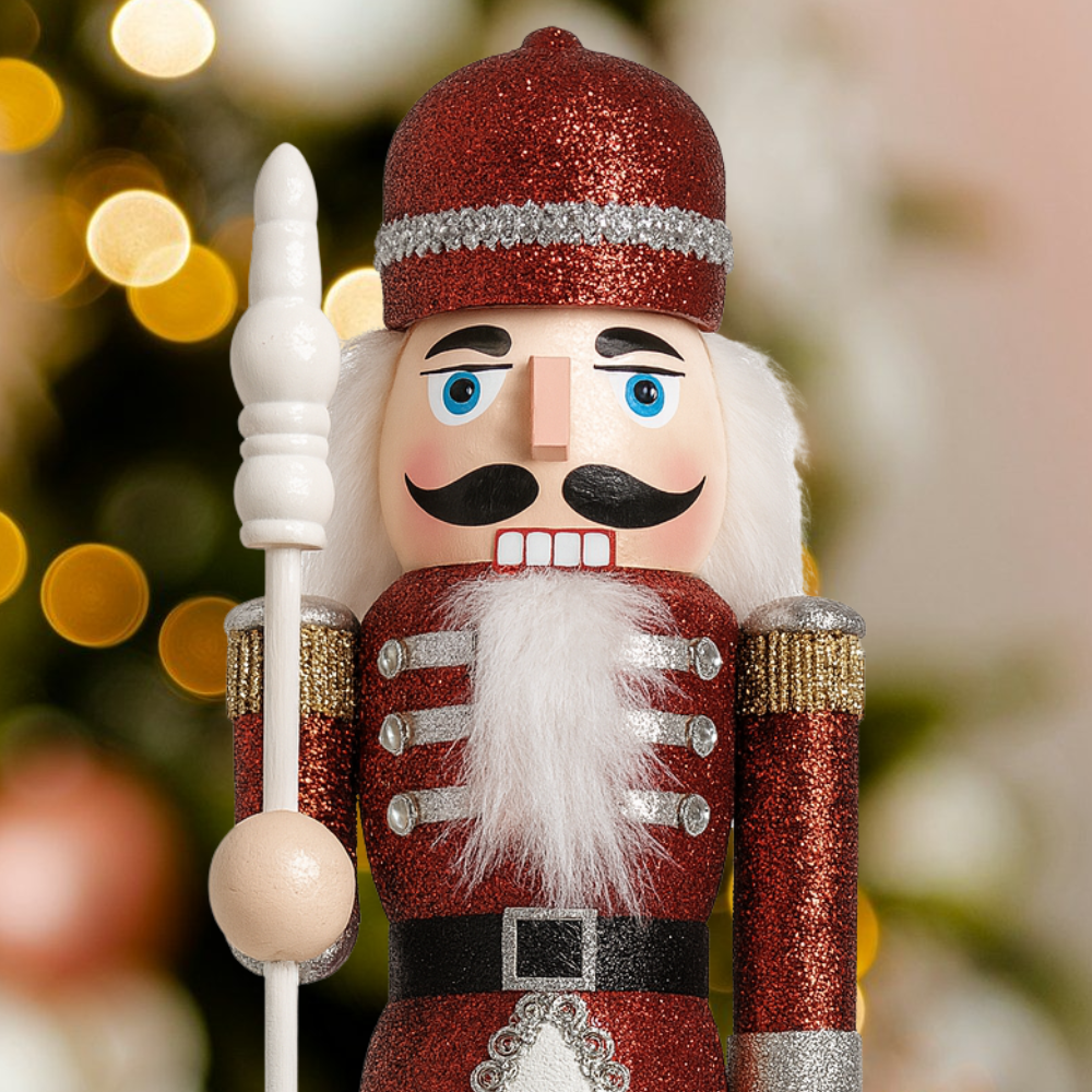 Muñeco Cascanueces Madera 38 Cm Adorno Navideño Decorativo