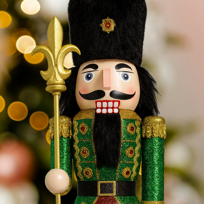 Muñeco Cascanueces Madera 38 Cm Adorno Navideño Decorativo