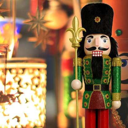 Muñeco Cascanueces Madera 38 Cm Adorno Navideño Decorativo