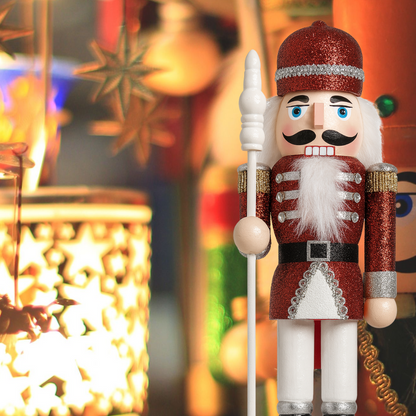 Muñeco Cascanueces Madera 38 Cm Adorno Navideño Decorativo