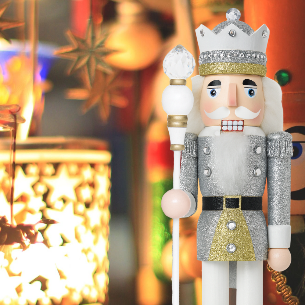 Muñeco Cascanueces Madera 38 Cm Adorno Navideño Decorativo