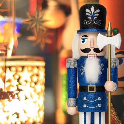 Muñeco Cascanueces Madera 38 Cm Adorno Navideño Decorativo