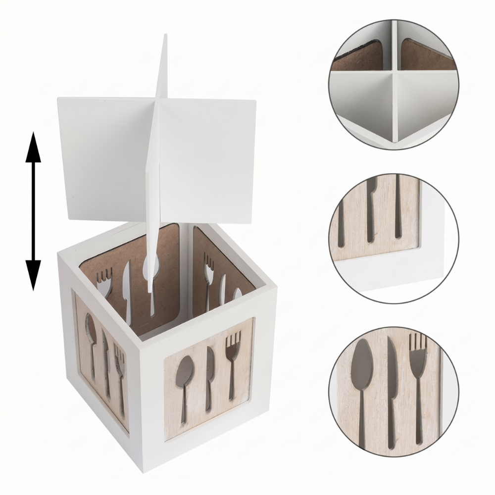 Organizador De Servicios Cubiertos De Cocina Porta Servicios