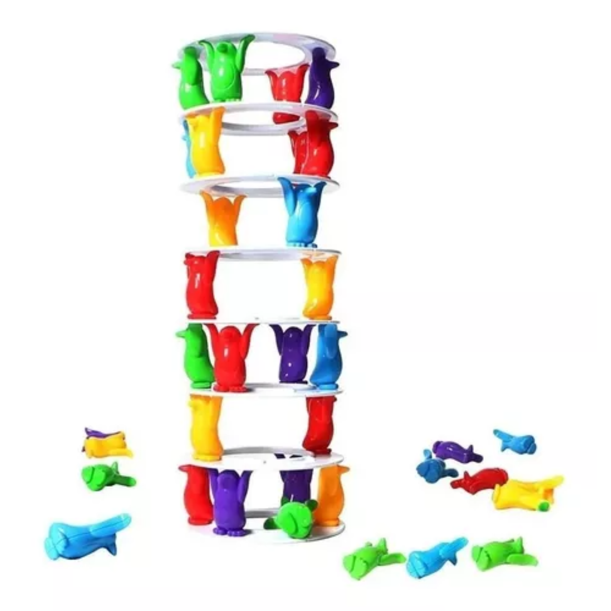 Penguin Tower Collapse Juego De Equilibrio Juego de Mesa