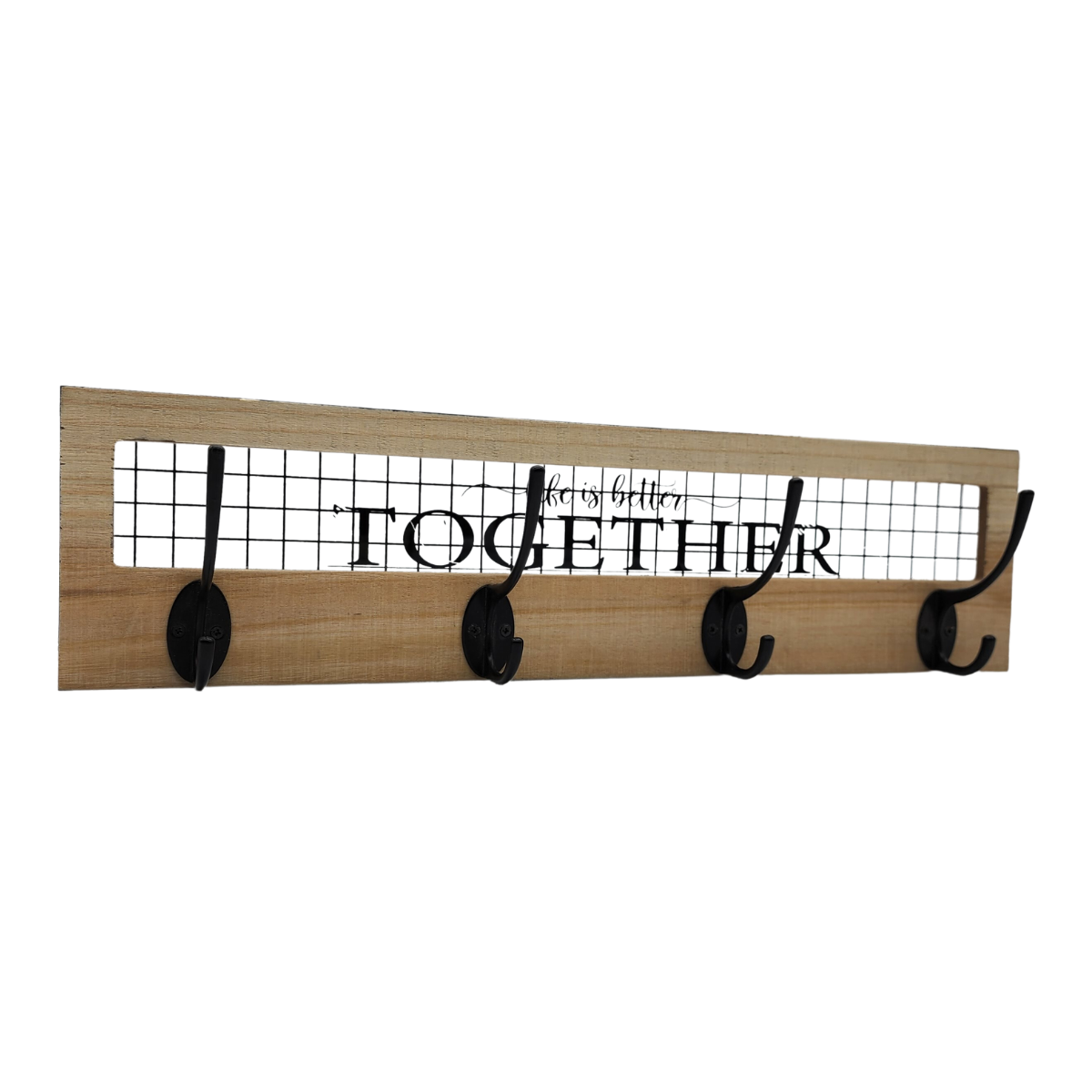 Perchero De Pared Con 4 Perchas Dobles Together