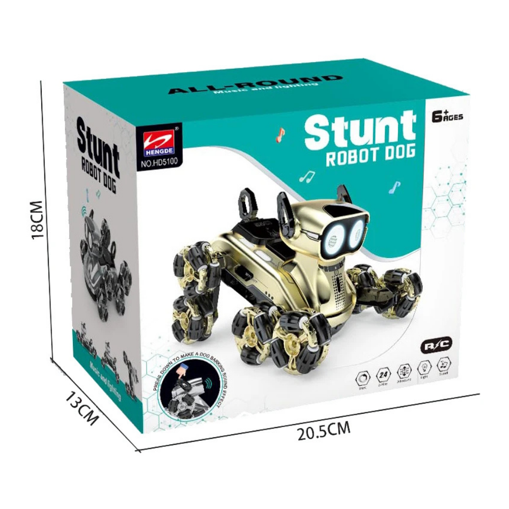 Perro Robot a Control Remoto RC Juguete Con Luces Y Sonido