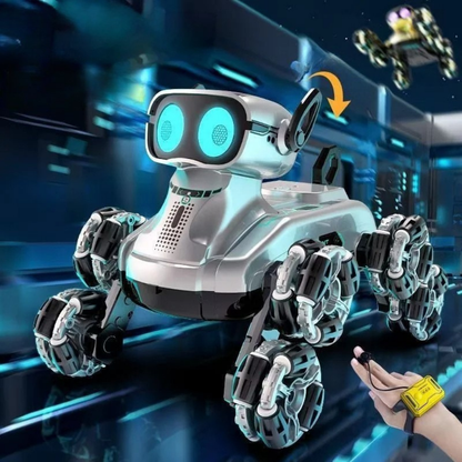 Perro Robot a Control Remoto RC Juguete Con Luces Y Sonido