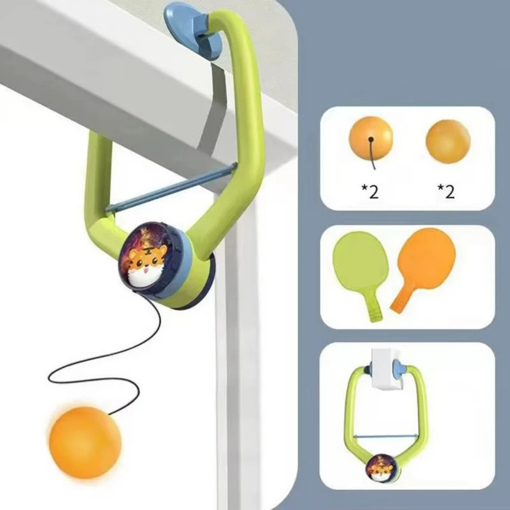 Ping Pong Portatil Sin Mesa Bola Con Cuerda Para Entrenar