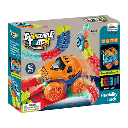 Pista De Carreras Flexible Armable Con Auto Juguete Infantil