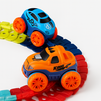 Pista De Carreras Flexible Armable Con Auto Juguete Infantil