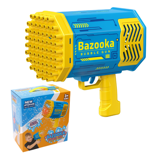 Pistola De Burbujas Bazooka Bubble Gun Juguete Con Luces Led