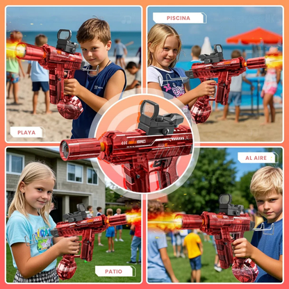 Pistola de Agua Uzi Electrica Automatica Alta Potencia