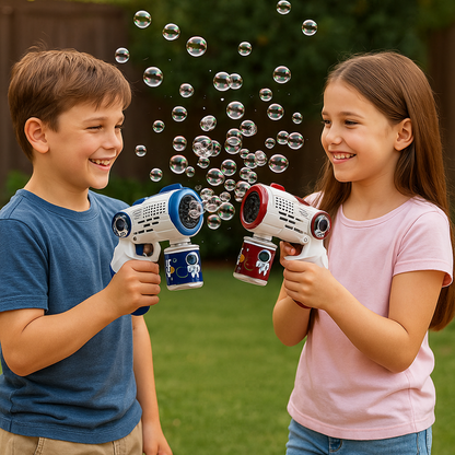 Pistola de Burbujas Automatica Diseño Astronauta Infantil