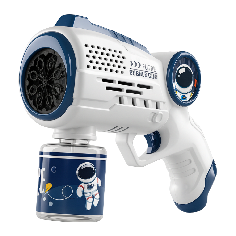 Pistola de Burbujas Automatica Diseño Astronauta Infantil