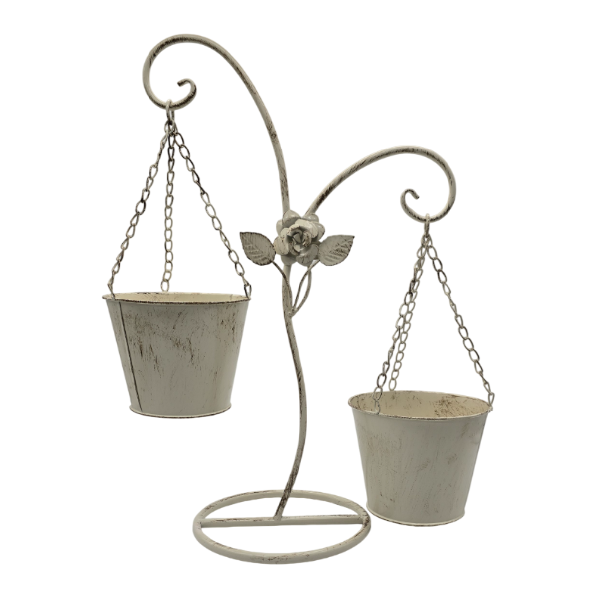 Porta Macetero Pedestal Colgante Beige Vintage Maceta Planta