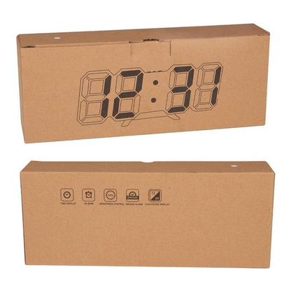 Reloj Despertador Digital Led 3d De Escritorio O Muro