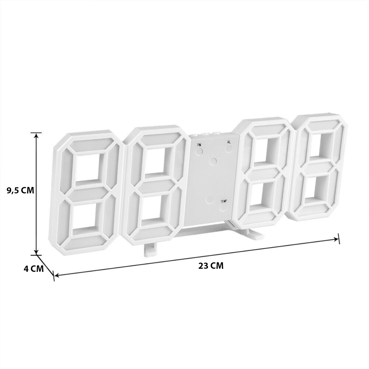 Reloj Despertador Digital Led 3d De Escritorio O Muro