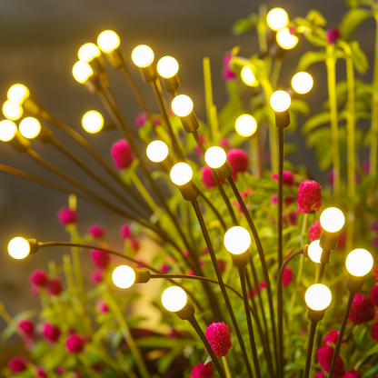 Set 2 Luces Solares Exterior Jardin Estaca Decorativa Led