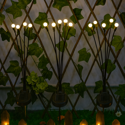 Set 2 Luces Solares Exterior Jardin Estaca Decorativa Led