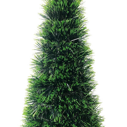 Set 2 Pinos Navidad Verdes Nieve Adorno Navideño 50 Cm