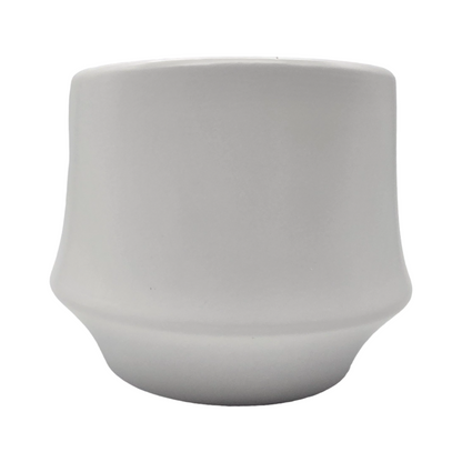 Set 3 Maceteros Maceta De Ceramica Elegante Blanco Liso