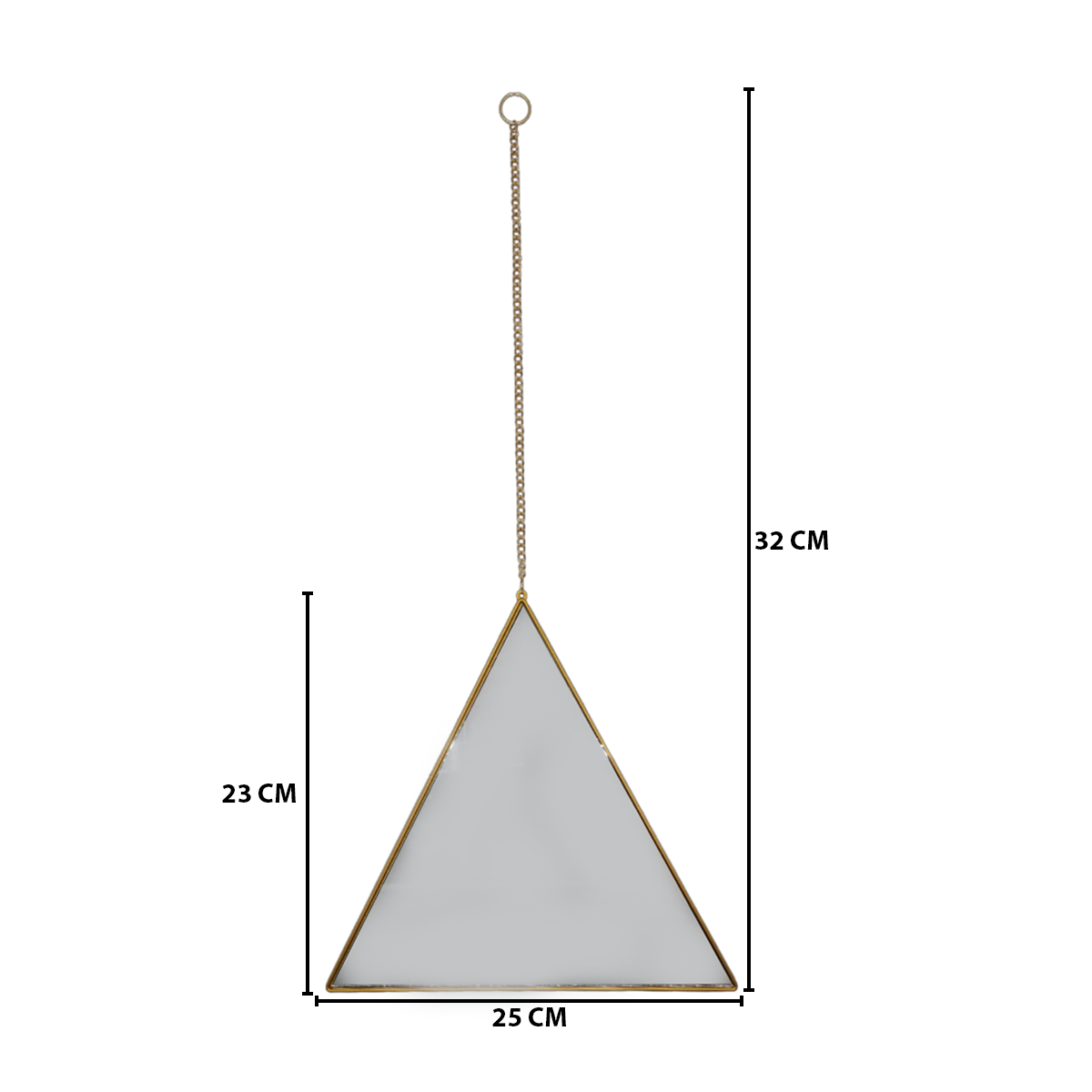 Set 4 Espejos De Pared Para Colgar Triangular Marco Espejo