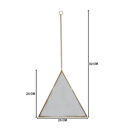 Set 4 Espejos De Pared Para Colgar Triangular Marco Espejo