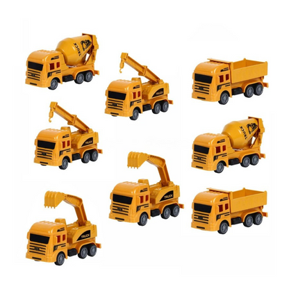 Set 8 Camiones De Construccion Juguete Para Niños Vehiculos