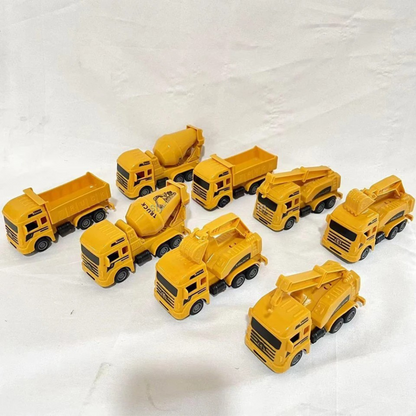 Set 8 Camiones De Construccion Juguete Para Niños Vehiculos
