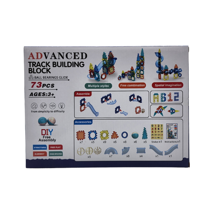 Set De Construccion Tobogan Carrera De Bolitas 73 Piezas