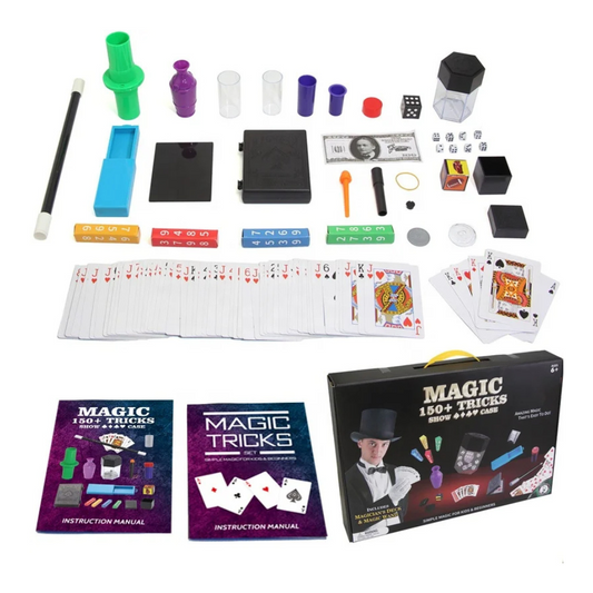 Set Juego De Magia Magic 150 Trucos De Mago Con Varita Niños