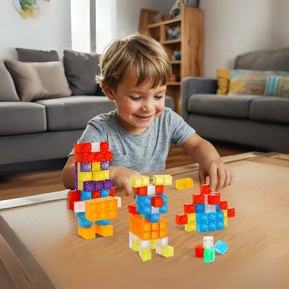 Set Juego de Bloques Magneticos 96 Piezas Construccion Niños