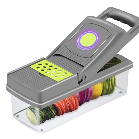 Set Picador Cortador De Verduras Y Frutas 14 En 1 Rallador