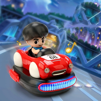 Set de Autitos Chocadores a Control Remoto Piloto Bumper Car (Verde y Naranjo)