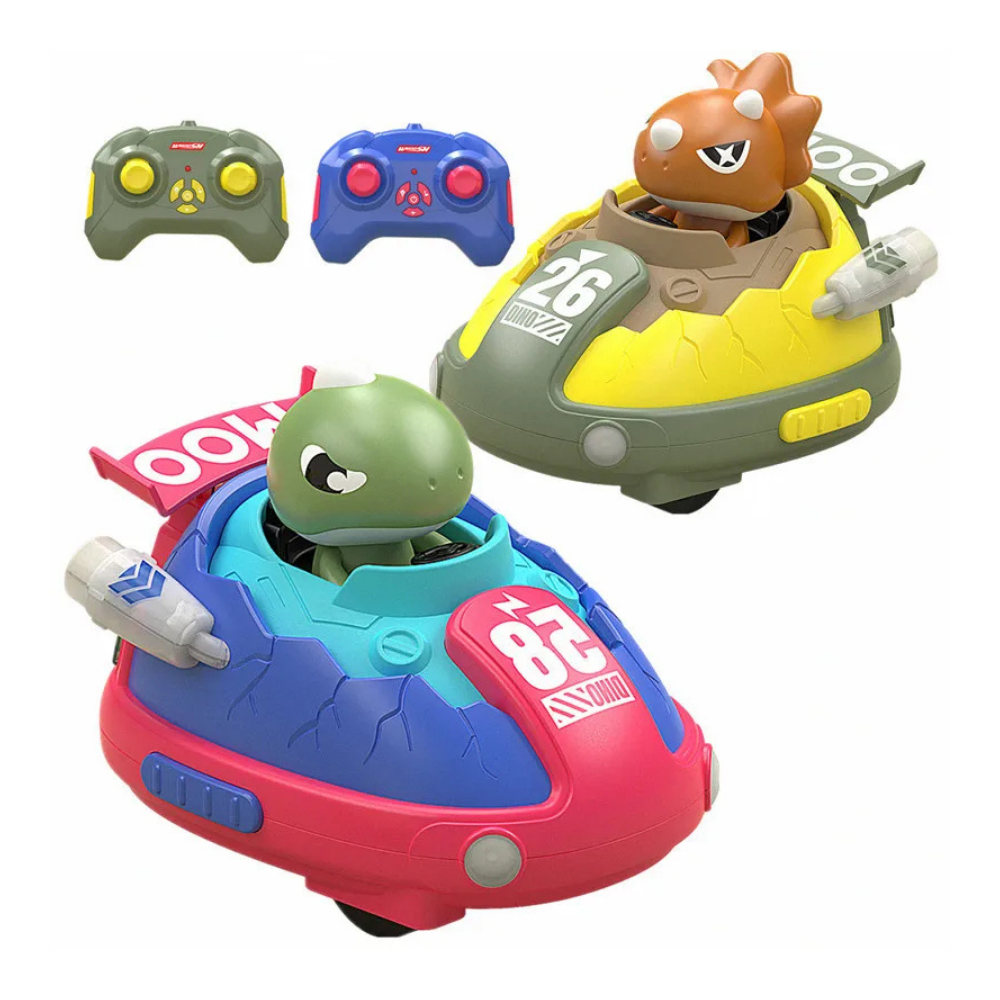 Set de Autitos Chocadores a Control Remoto Piloto Saltarin