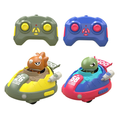 Set de Autitos Chocadores a Control Remoto Piloto Saltarin