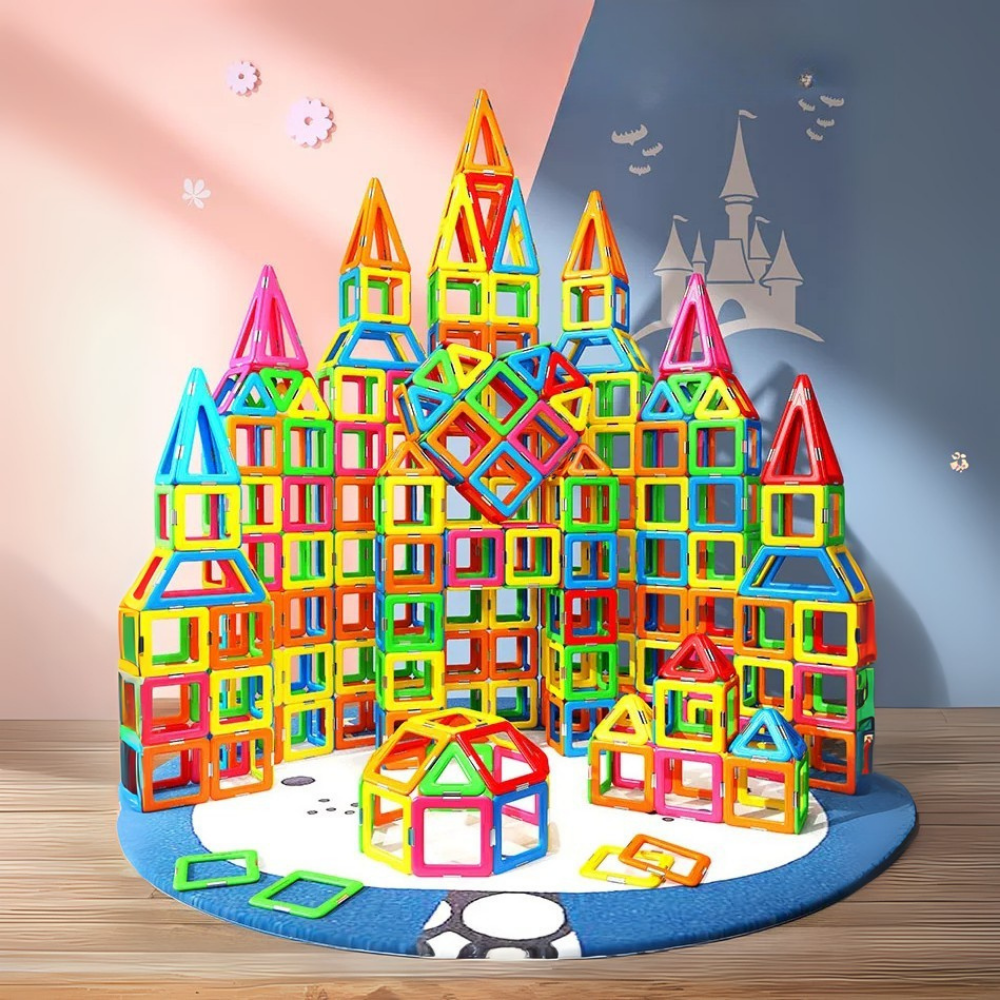 Set de Construccion Magnetico Piezas Magneticas 118 Piezas