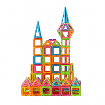 Set de Construccion Magnetico Piezas Magneticas 118 Piezas