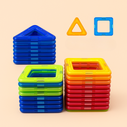 Set de Construccion Magnetico Piezas Magneticas 88 Piezas