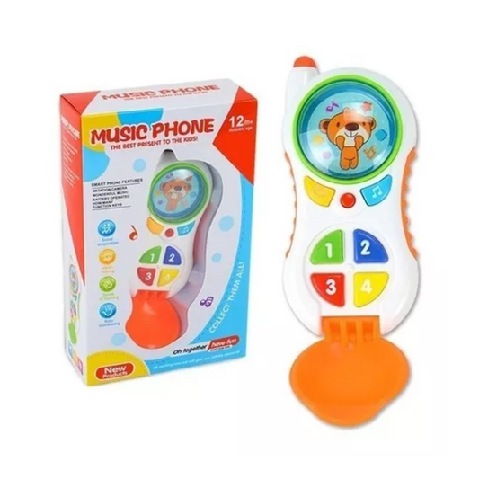 Teléfono Celular Bebe Juguete Fono Luz Sonidos Y Botones