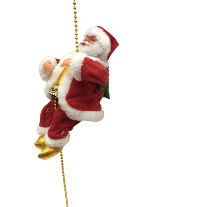 Viejo Pascuero Santa Sube y Baja Cuerda Decoracion Navidad