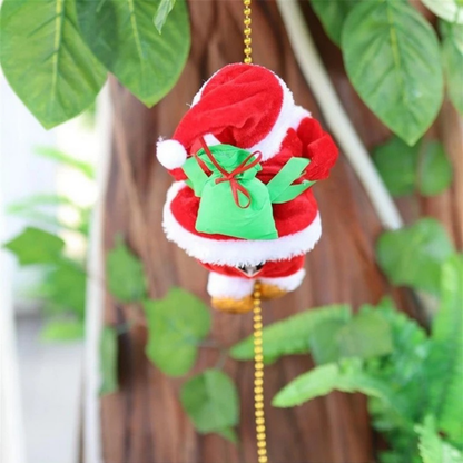 Viejo Pascuero Santa Sube y Baja Cuerda Decoracion Navidad