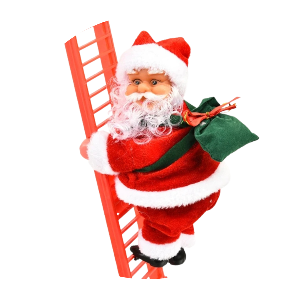 Viejo Pascuero Santa Sube y Baja Escalera Decoracion Navidad