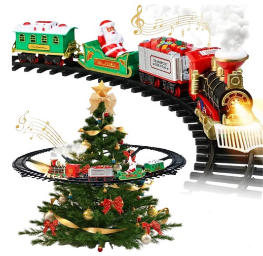 Tren Navideño Electrico Para Arbol Navidad Decorativo Pino